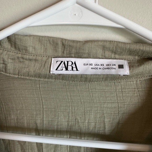 Zara oversized TIERED DRESS WITH LACE INSERTS - Picture 6 of 6